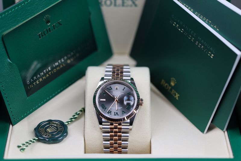 Rolex Datejust 36 Wimbledon Stahl / Roségold - 2025