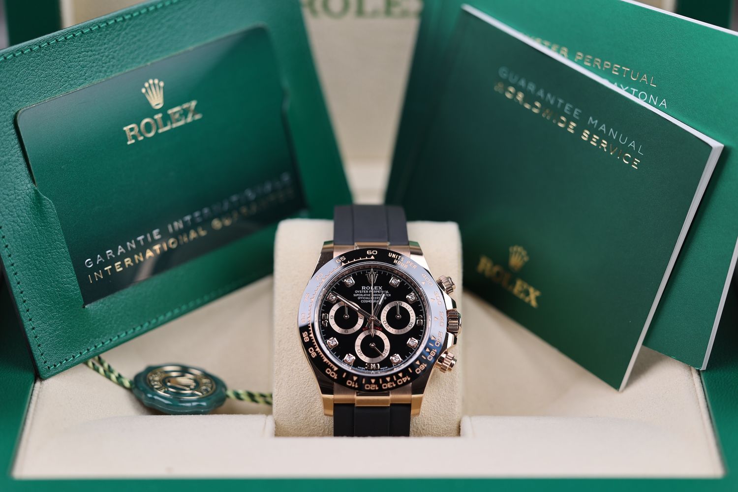 Rolex Daytona Oysterflex Roségold Schwarz DIA Dial - 2022