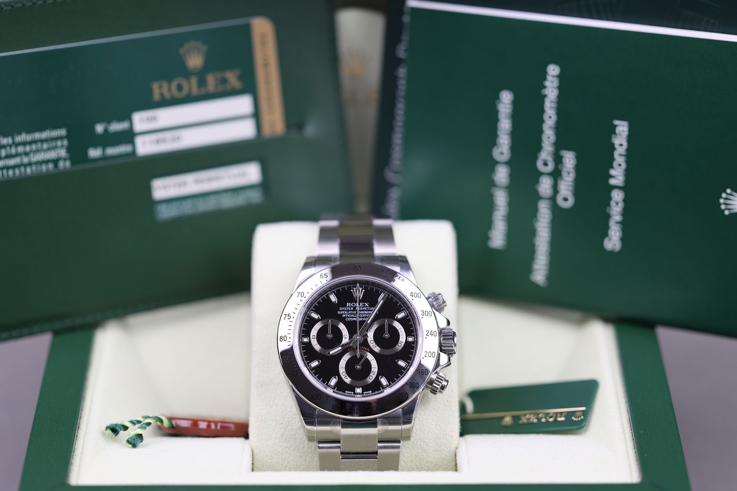Rolex Daytona Stahl Schwarz - 2012