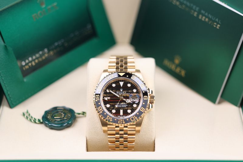 Rolex GMT-Master II Gelbgold Tiger Iron - 2026 Rolex GMT-Master II Gelbgold Tiger Iron - 2026