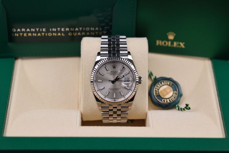 Rolex Datejust 36 Silver - 2021 Rolex Datejust 36 Silver - 2021