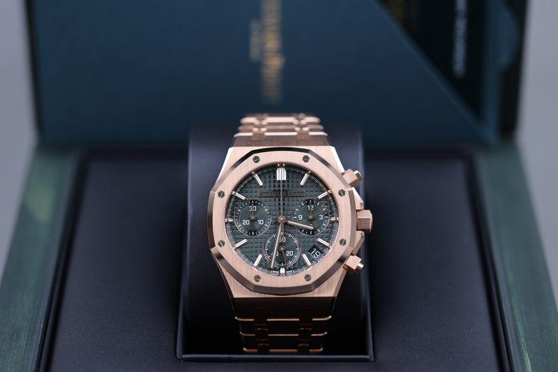 Audemars Piguet Royal Oak Chronograph Roségold Grün - 2025