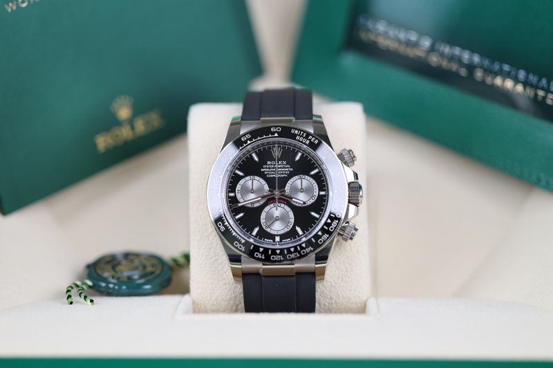 Rolex Daytona Oysterflex Weißgold Schwarz - 2024
