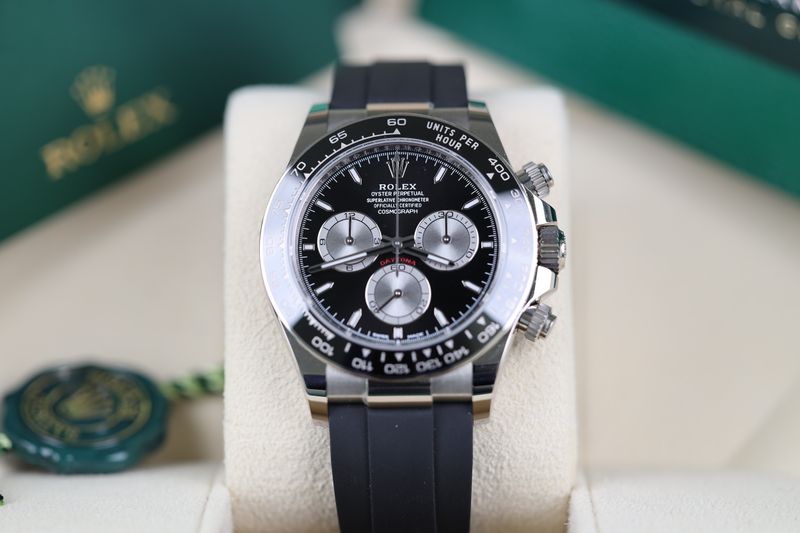 Rolex Daytona Oysterflex Weißgold Schwarz - 2024