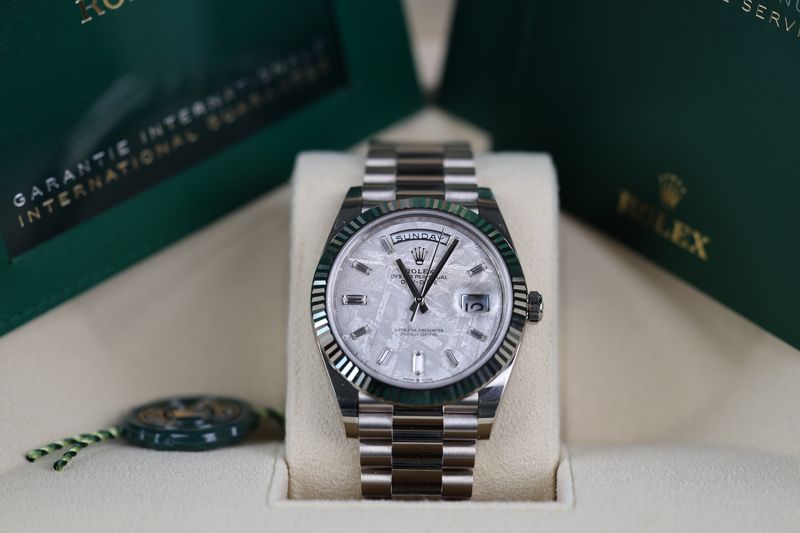 Rolex Day Date 40 Meteorite DIA Dial - 2025