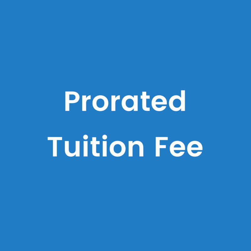 Paying Prorated Tuition