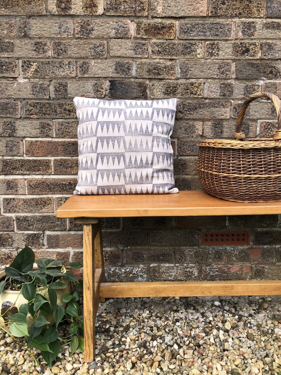 Block Print Cushion Square.