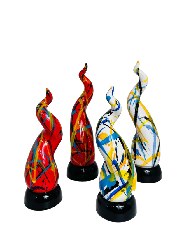 Corno portafortuna in ceramica