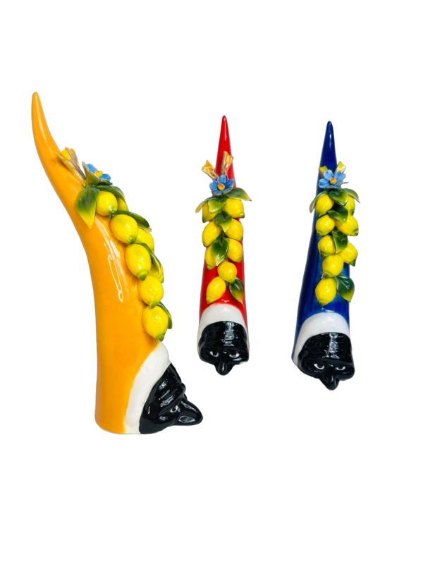 corno portafortuna pulcinella H30CM