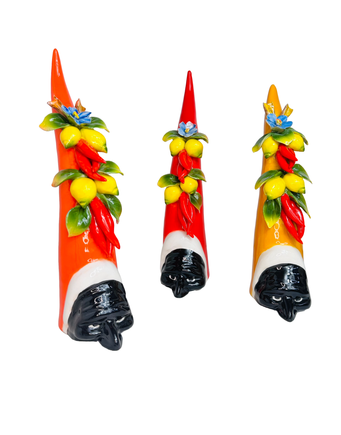 Corno portafortuna pulcinella H30CM