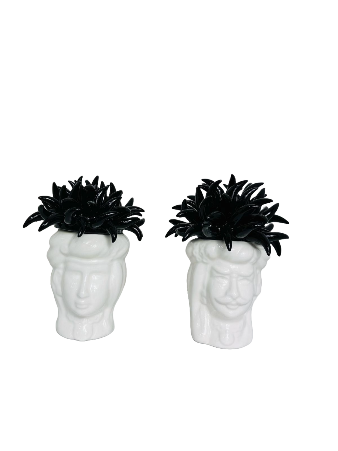 Teste di moro con riccio marino in ceramica