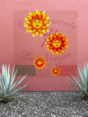 Sole Fuoco Dalila da Parete in Ceramica 