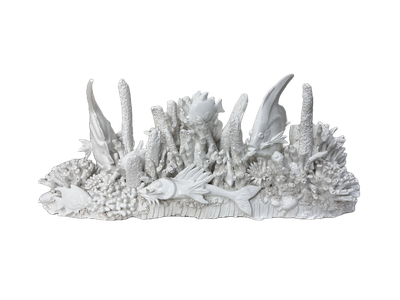 Scena Marina in ceramica con led