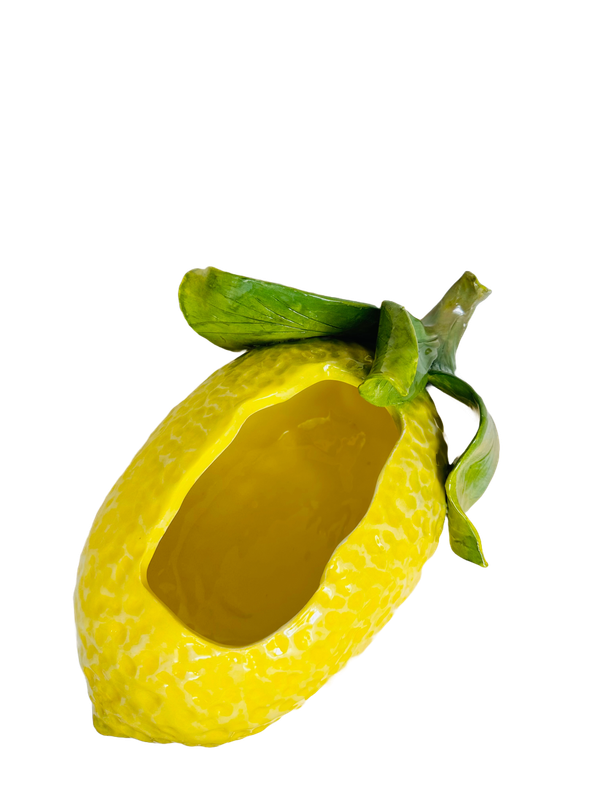Vaso Lemon a forma di limone in ceramica