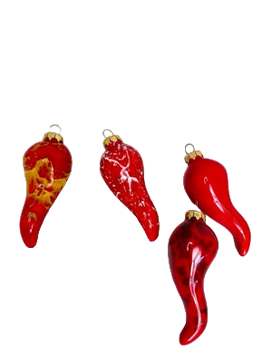 corno portafortuna in ceramica