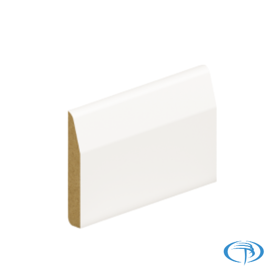 4.4mtr 14 x 94mm Chamfered/Round Mdf Primed Skirting Board