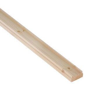 2.4mtr 32 x 63mm Pine Baserail (41mm spindle)