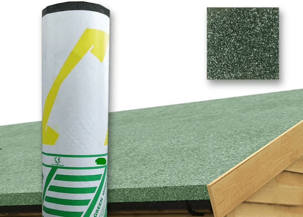 Green Mineral Shed Felt 10m x 1m