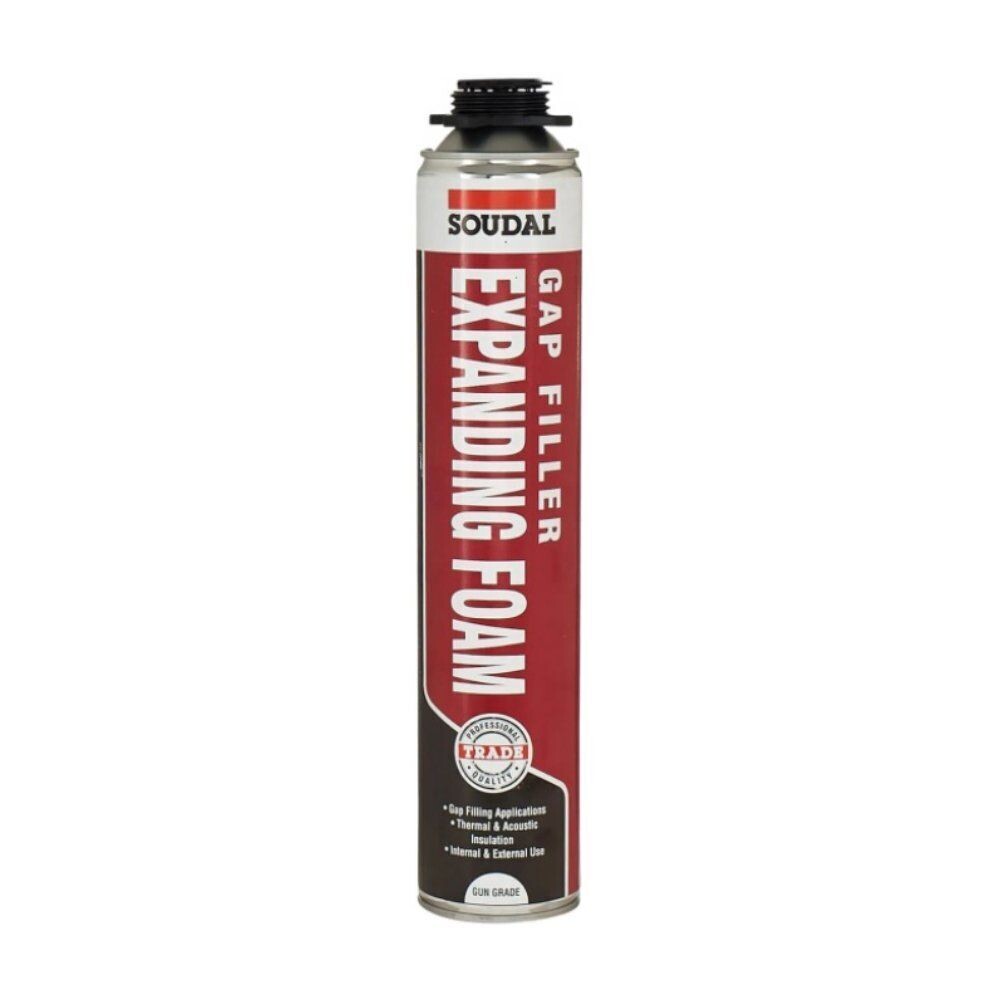 750ml Soudal Gap Filler Expanding Gun Foam