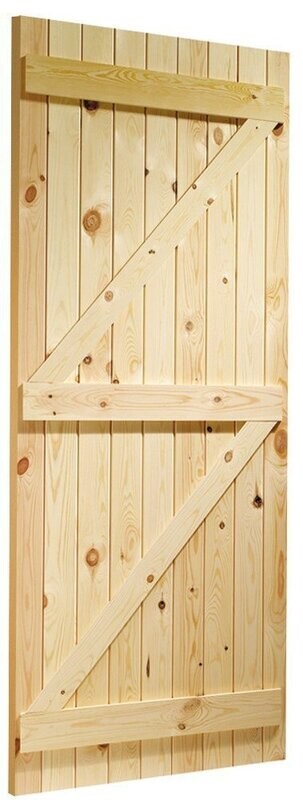 1981mm x 838mm Ledge & Braced Pine Door