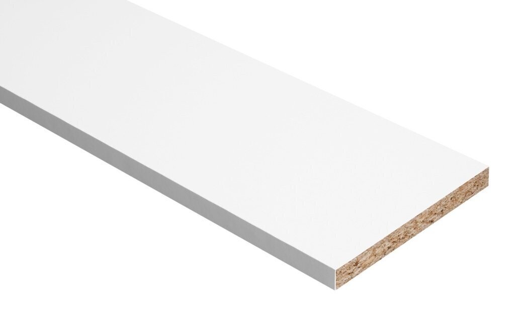 2440mm x 380mm x 15mm White Melamine