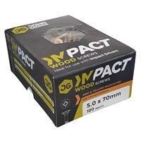 IMPACT PROFESSIONAL WOODSCREW CSK ZYP 6x120mm Box of 50