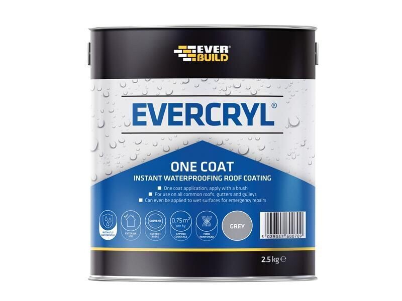 Everbuild 2.5ltr Evercryl Grey