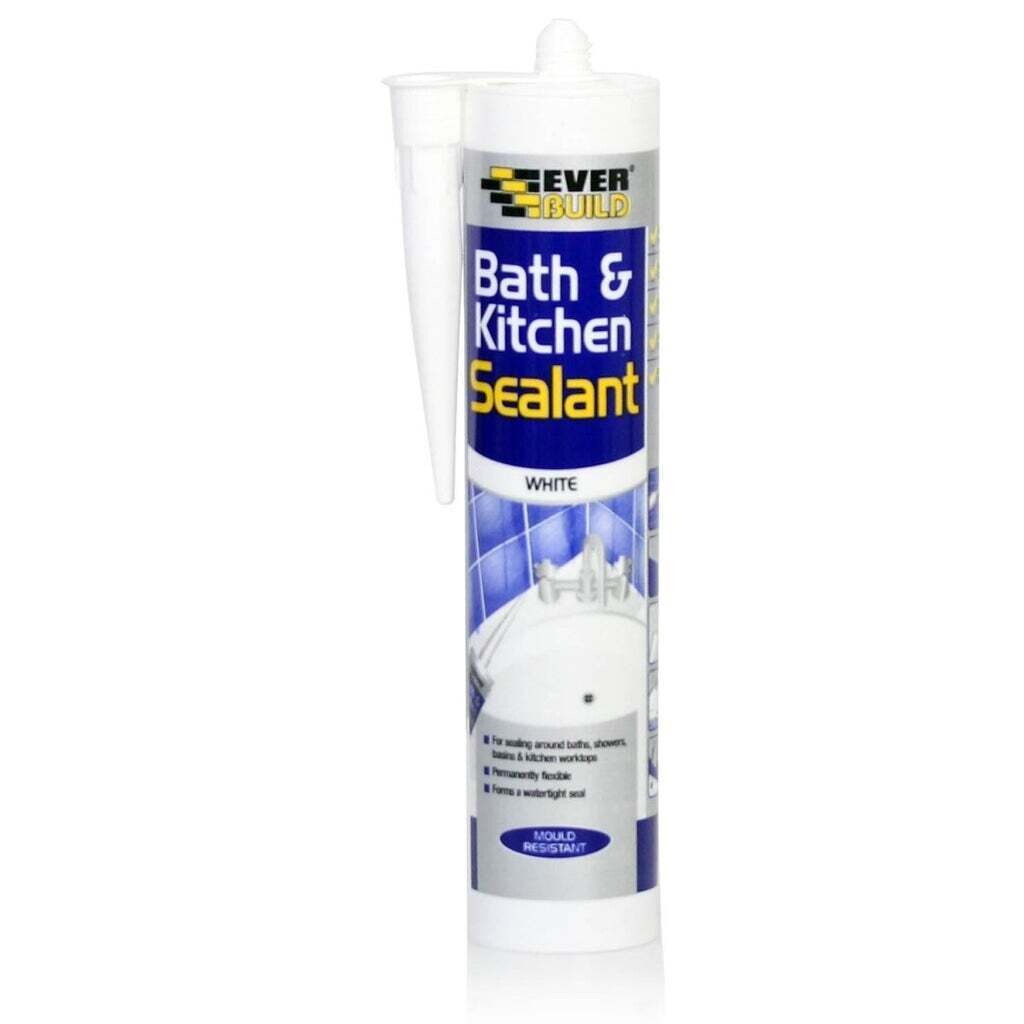 Everbuild 290ml Bath & Kitchen Sealant White