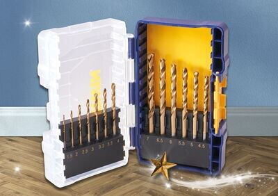 Irwin Tools 13 Piece HSS Pro Titanium Drill Bit Set