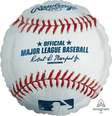 Foil Balloon Rawling Baseball 18in