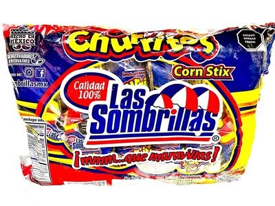 Churritos Las Sombrillas 24 pieces Mexican Candy