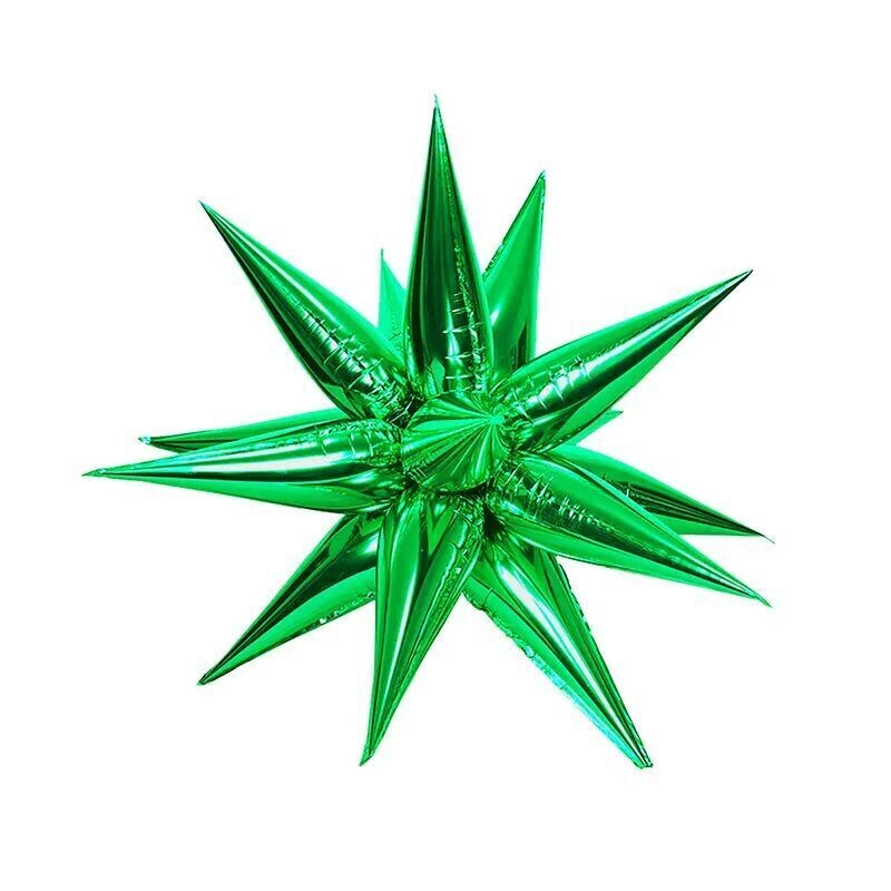 Foil Balloon Starburst Green 26in