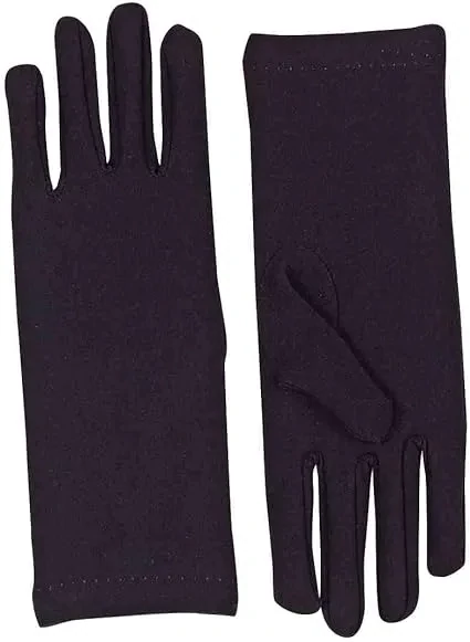 Short Black Gloves