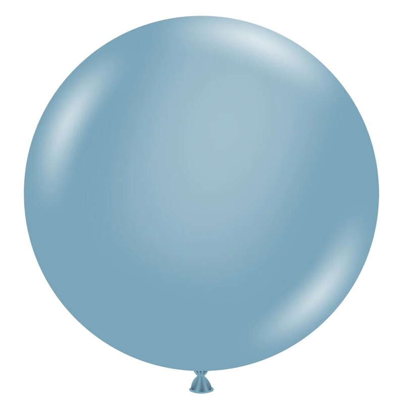 Tuftex Latex Balloons Blue Slate 24in - 25 pieces