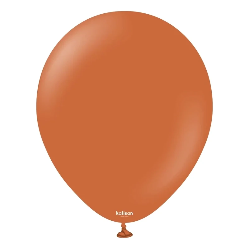 Kalisan Latex Balloons Retro Rust Orange 12in - 100 pieces