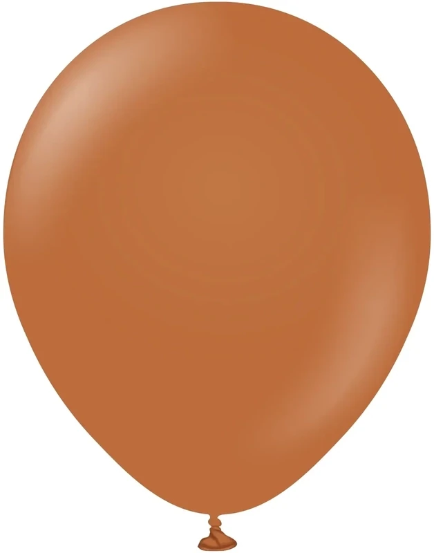 Kalisan Latex Balloons Standard Caramel Brown 12in - 100 pieces