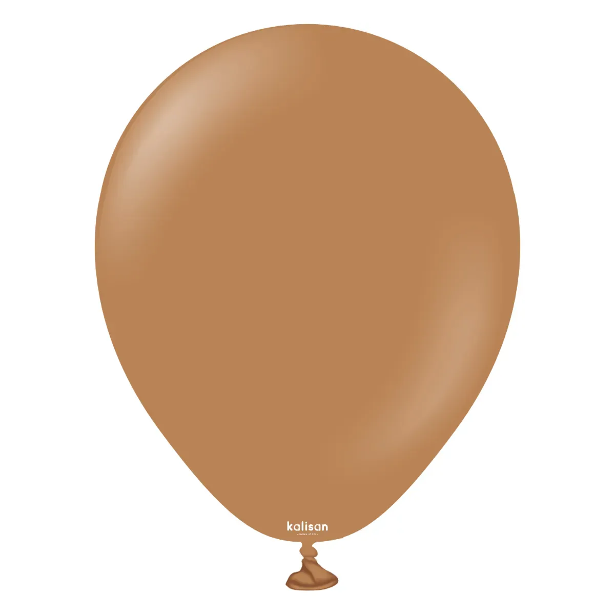 Kalisan Latex Balloons Standard Caramel Brown 18in - 25 pieces