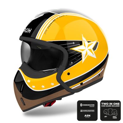 Airoh J110 Helmet - Command Yellow Gloss 20% Off!! Airoh J110 Helmet - Command Yellow Gloss 20% Off!!