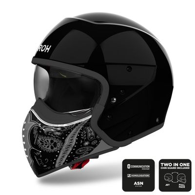 Airoh J110 Helmet - Paesley Black Gloss 20% Off!! Airoh J110 Helmet - Paesley Black Gloss 20% Off!!