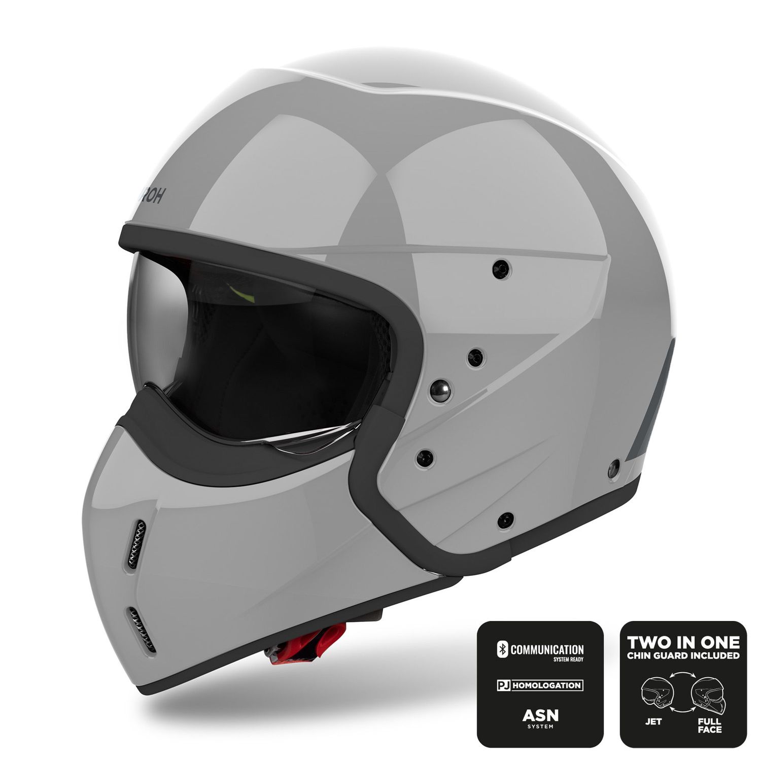 Airoh J110 Helmet - Cement Grey Gloss 20% Off!! Airoh J110 Helmet - Cement Grey Gloss 20% Off!!