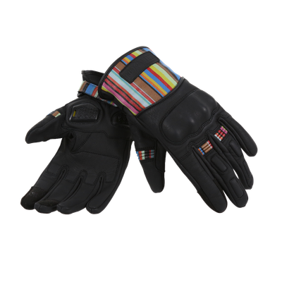 MOTOGIRL BESSIE GLOVES - STRIPE