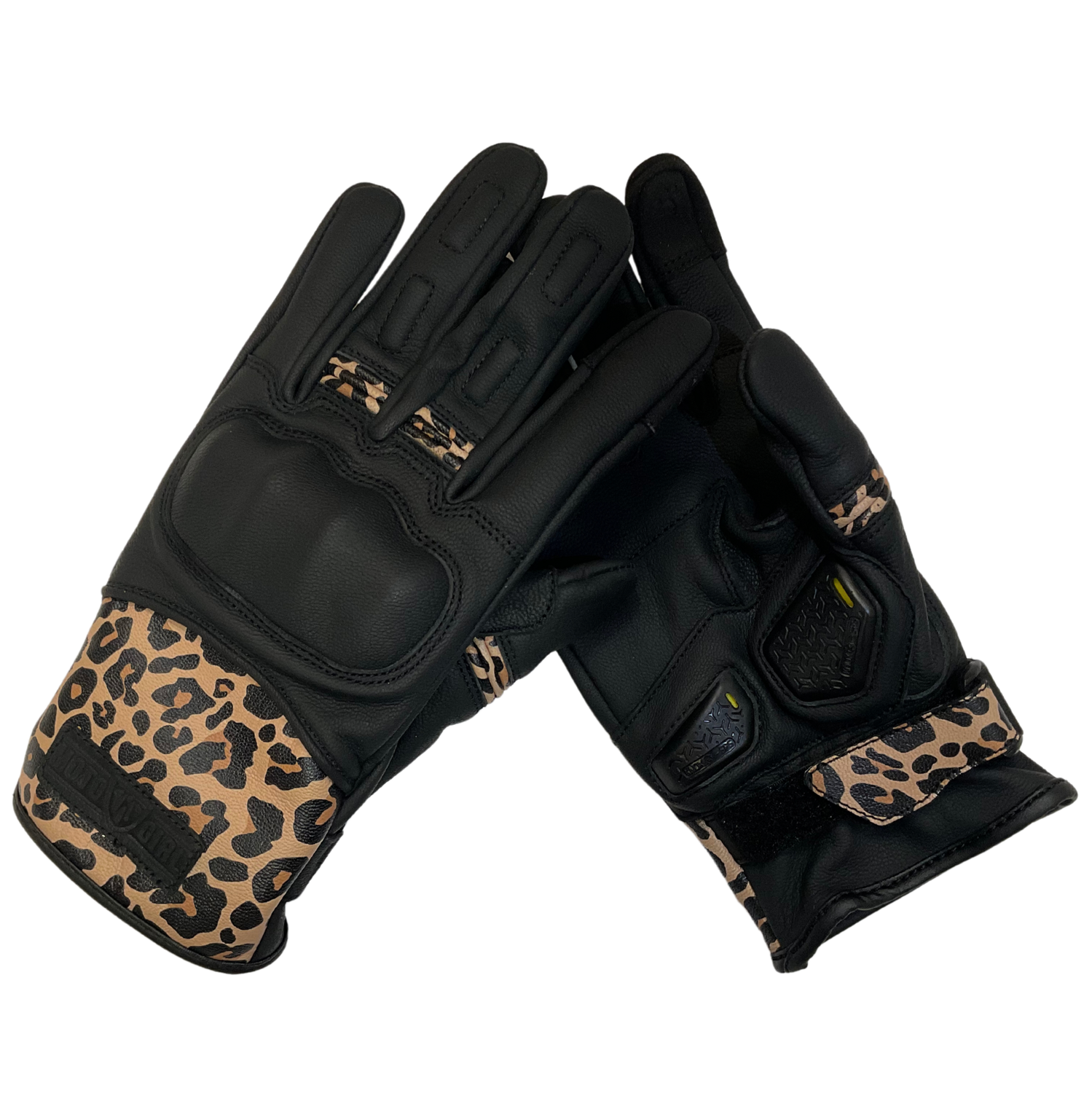 MOTOGIRL BESSIE GLOVES - LEOPARD