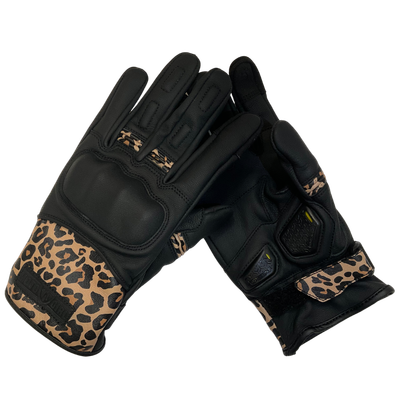 MOTOGIRL BESSIE GLOVES - LEOPARD MOTOGIRL BESSIE GLOVES - LEOPARD