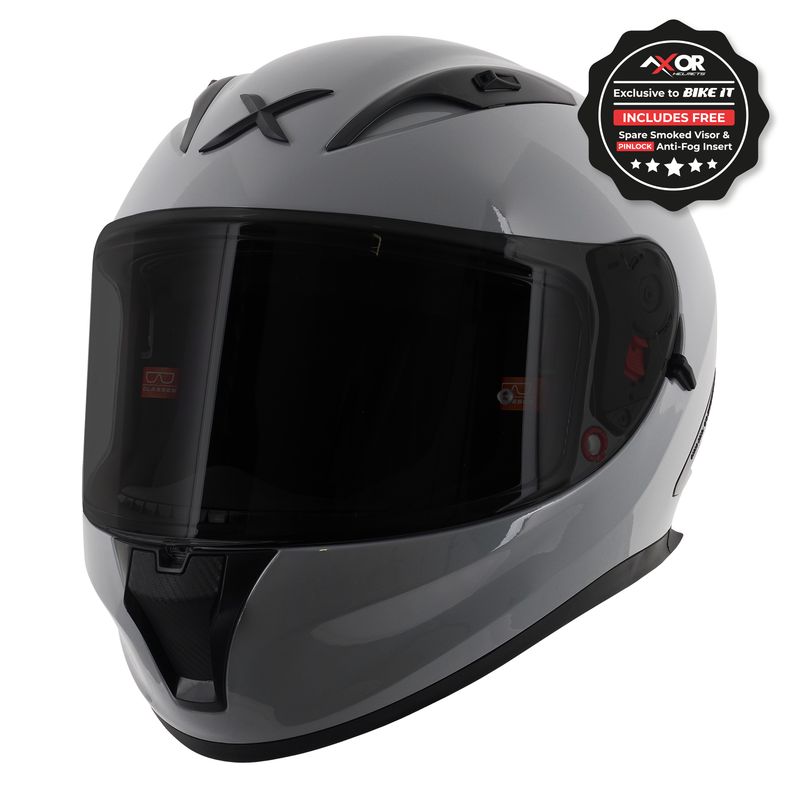 Axor Street Full Face Helmet - Nardo Grey Gloss