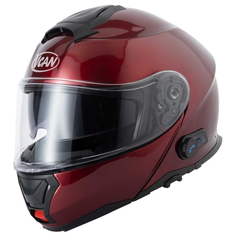 VCAN H272 BLINC A4 BLUETOOTH HELMET - GLOSS BURGUNDY