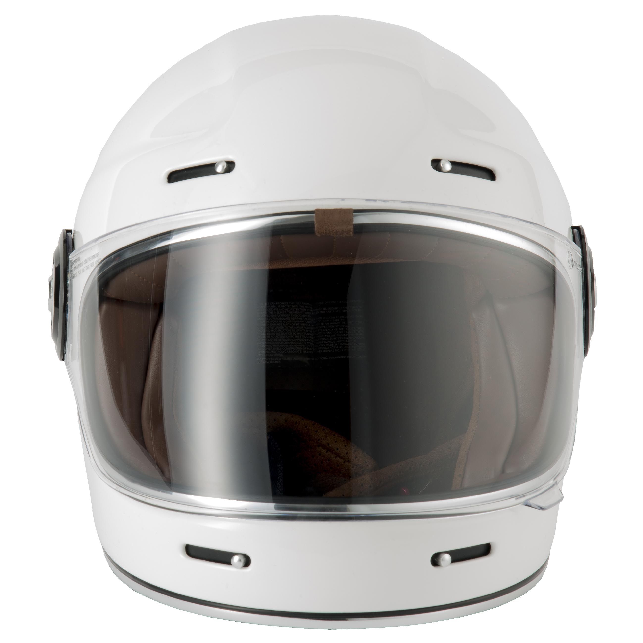 VCAN H135 RETRO HELMET - GLOSS WHITE