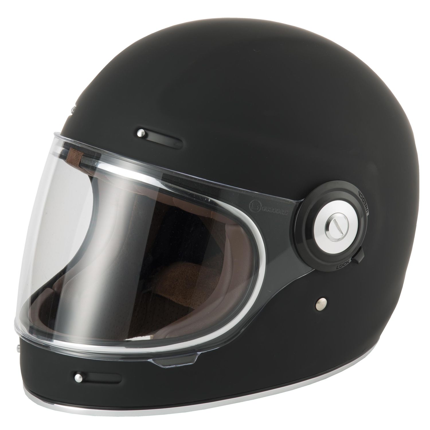 VCAN H135 RETRO HELMET - MATT BLACK VCAN H135 RETRO HELMET - MATT BLACK