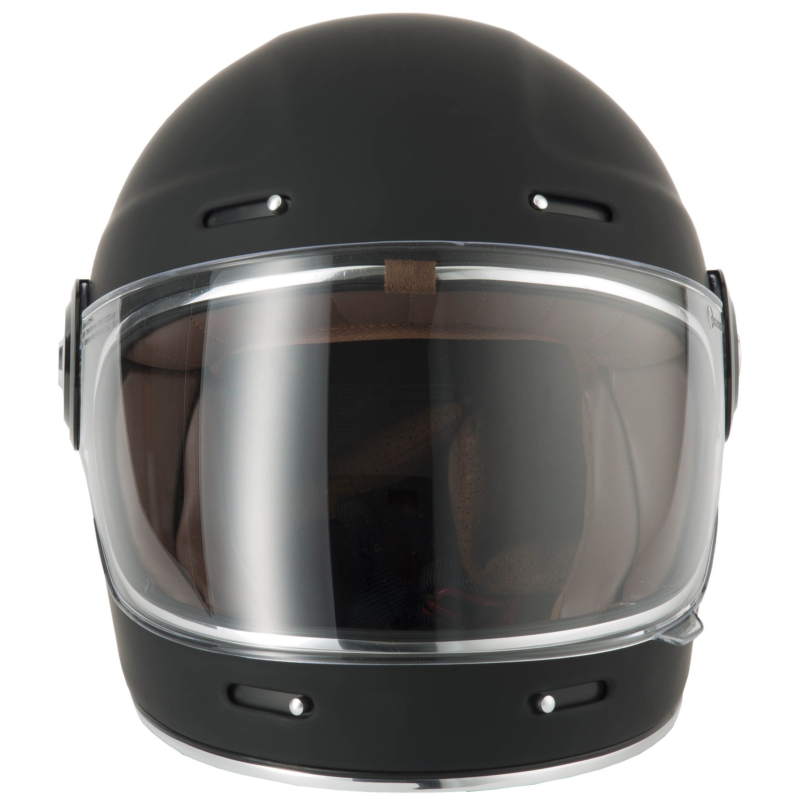 VCAN H135 RETRO HELMET - MATT BLACK