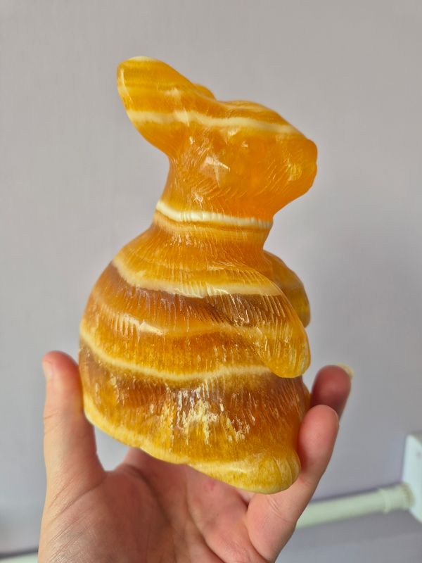Orange Calcite Rabbit
