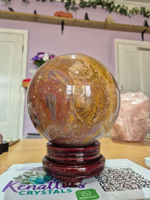 Ocean Jasper Statement Sphere